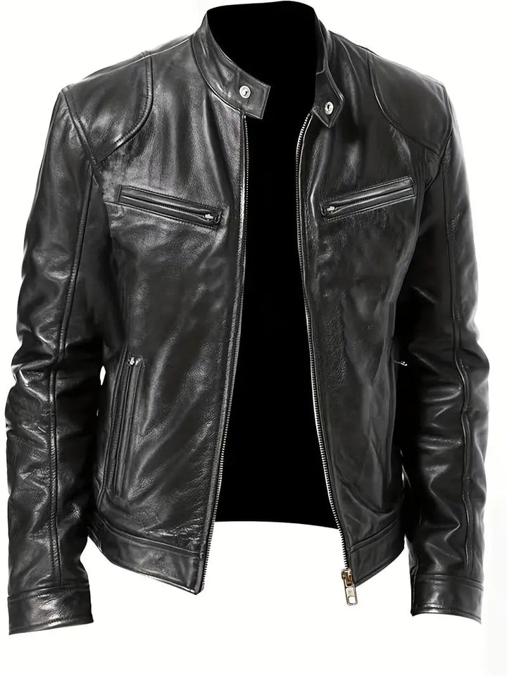 Leon | Slim Fit Men's Faux Leather Jacket