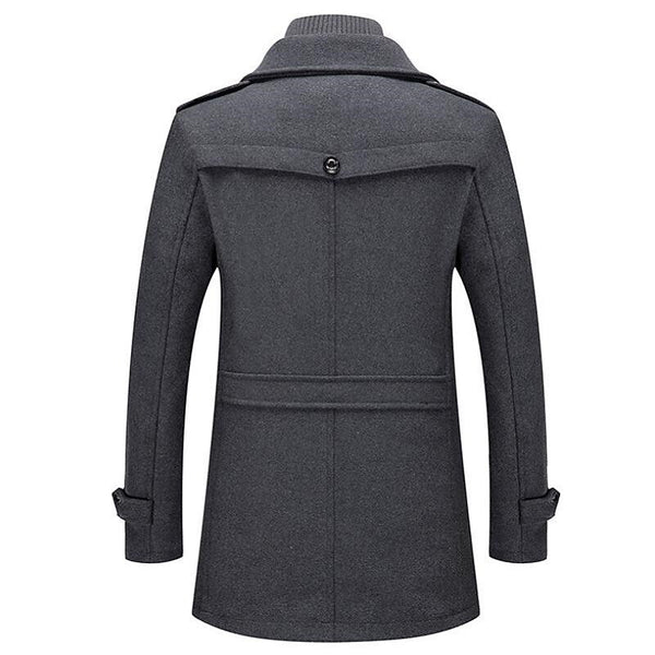 Leon Double Breasted Men's Peacoat