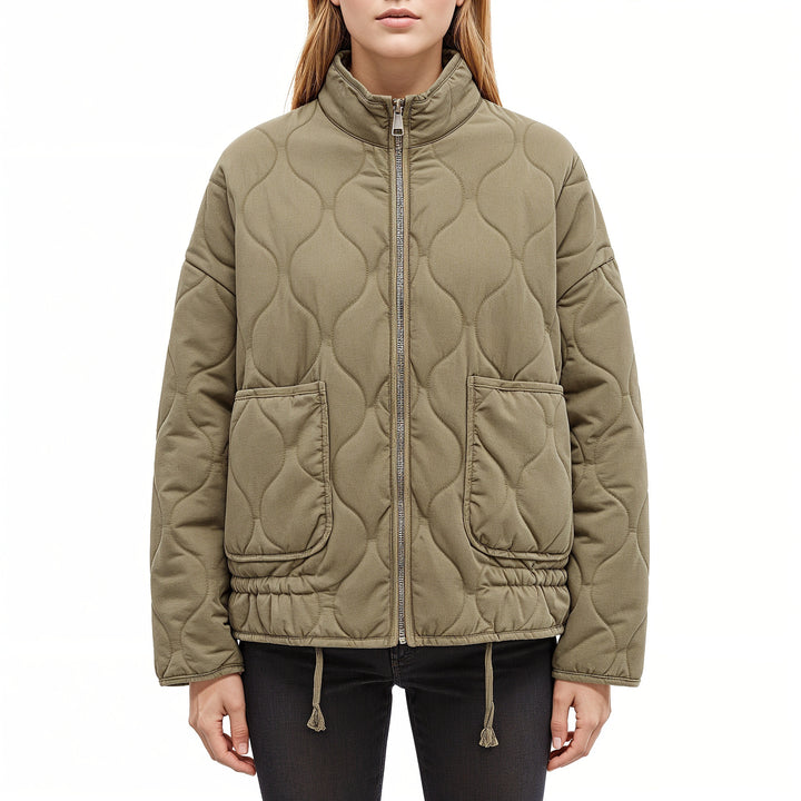 Lena's quilted jacket with wave pattern - leisure chic