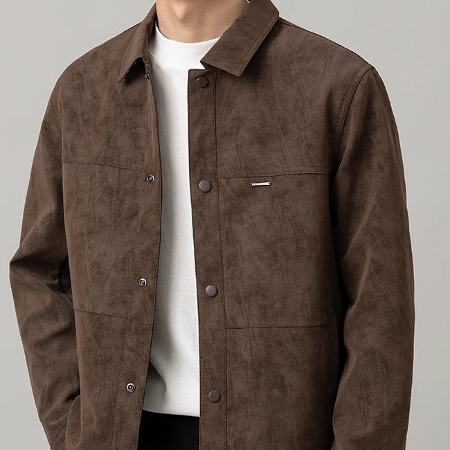 Leon | Men's Trendy Button-Down ShirtJacket