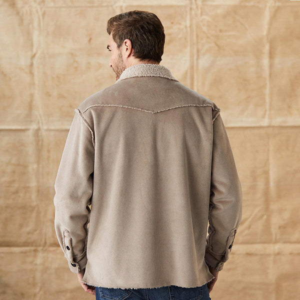 Luke | Elegant men's corduroy jacket with button placket