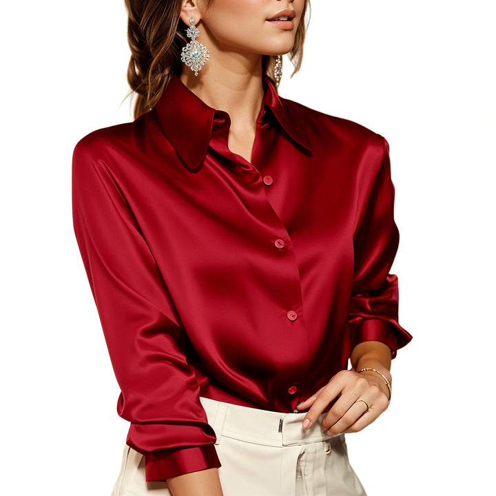 Emma | Elegant women's blouse with button placket