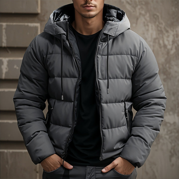 Leon | Men's puffer jacket with hood