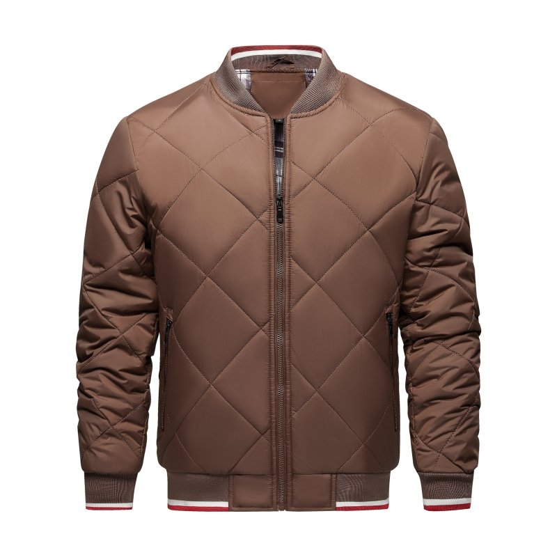 Luke | Men's Diamond Quilted Bomber Jacket