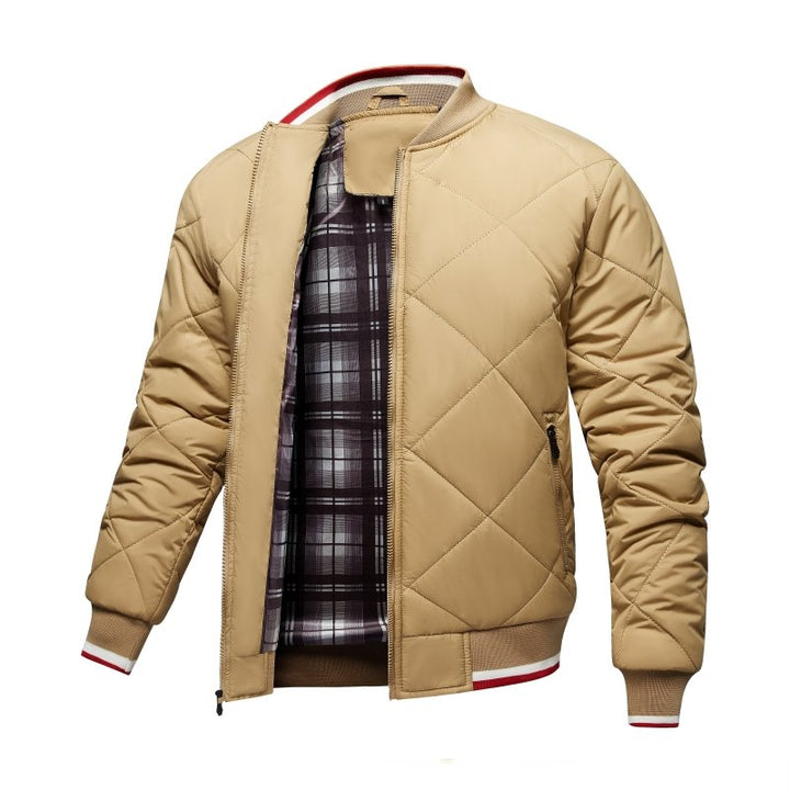 Luke | Men's Diamond Quilted Bomber Jacket