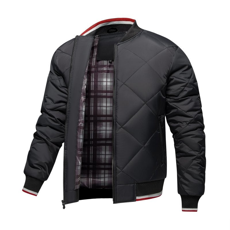 Luke | Men's Diamond Quilted Bomber Jacket