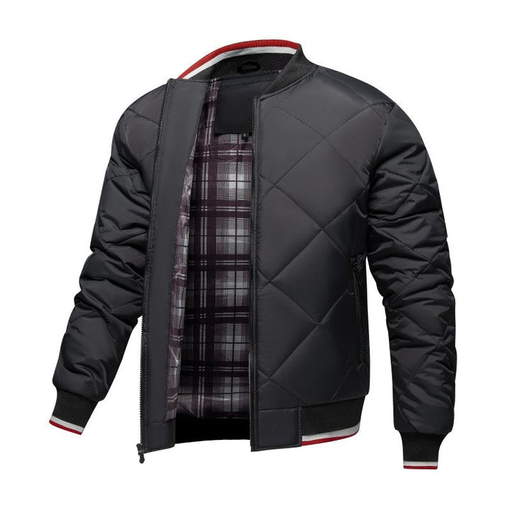 Luke | Men's Diamond Quilted Bomber Jacket