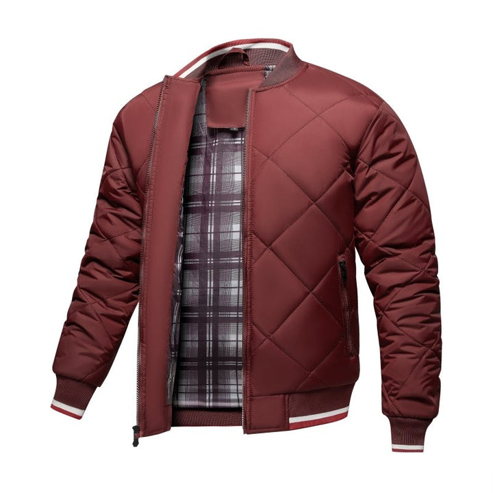 Luke | Men's Diamond Quilted Bomber Jacket