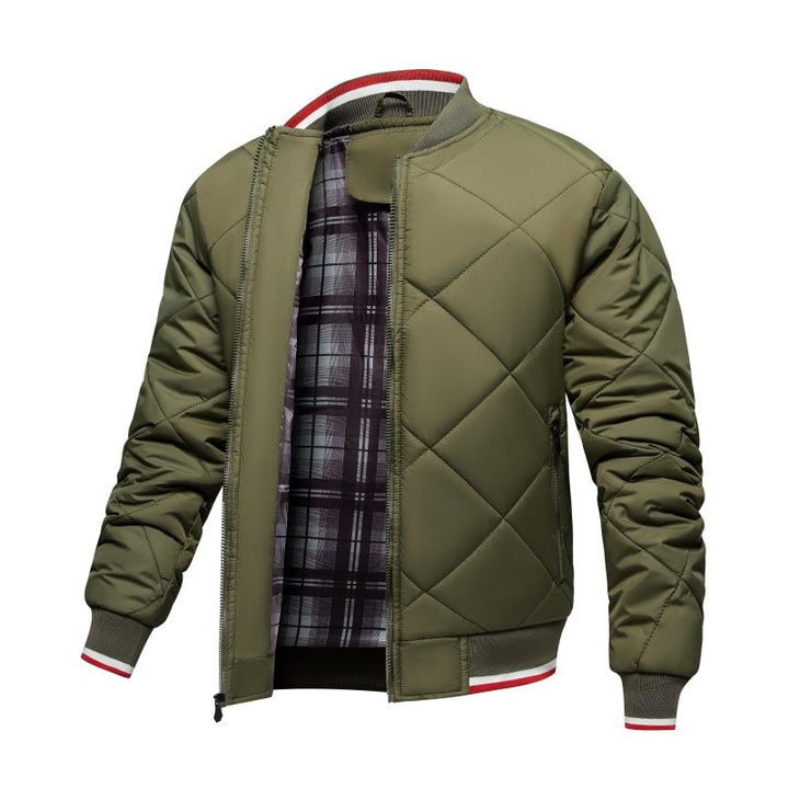 Luke | Men's Diamond Quilted Bomber Jacket