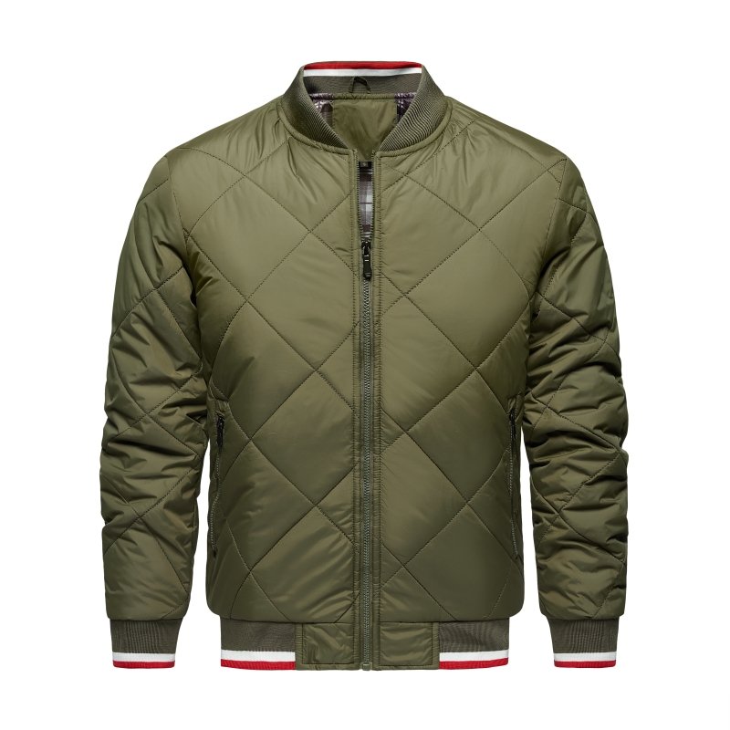 Luke | Men's Diamond Quilted Bomber Jacket