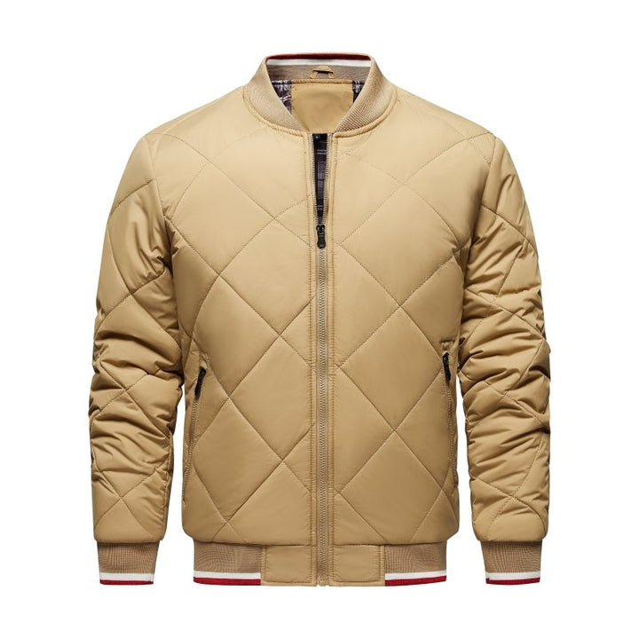 Luke | Men's Diamond Quilted Bomber Jacket