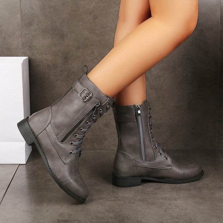 Emma | Women's combat boots with lacing