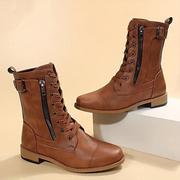 Emma | Women's combat boots with lacing