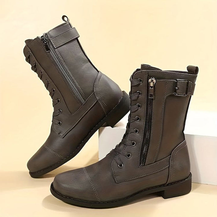 Emma | Women's combat boots with lacing